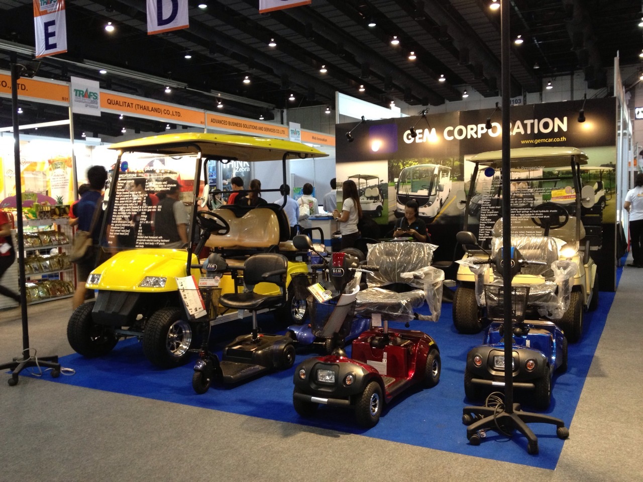 Gemcar, Golfcar, Clubcar, Scooter at Booth Gemcorporation in TRAFF Fair 2013